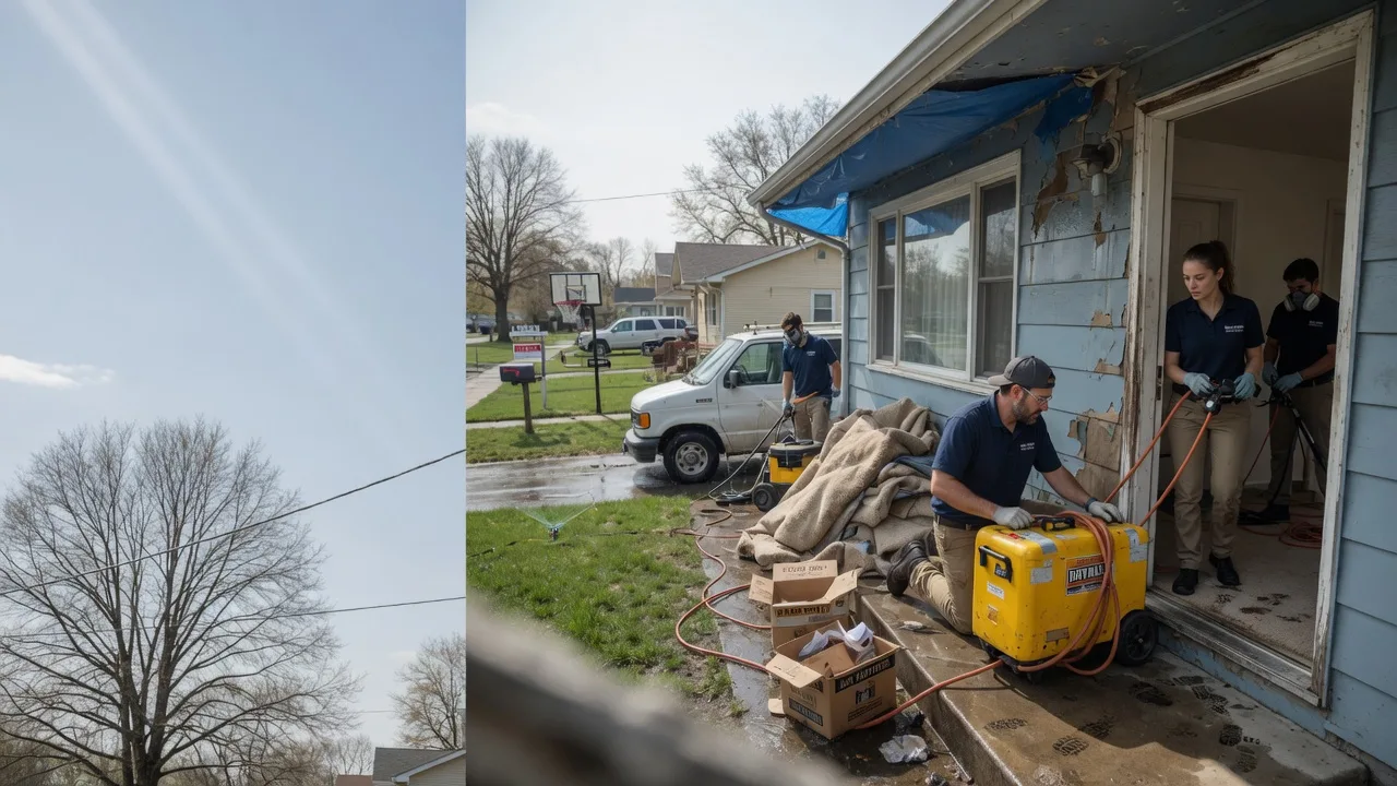 Basement Flood Cleanup in Hope, KS near me